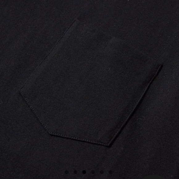A.P.C. LONG SLEEVE JOE POCKET TEE Black Medium NWOT Elevated Basic Luxe Capsule - Picture 6 of 9